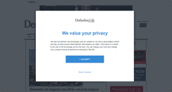 Desktop Screenshot of derbyshirelife.co.uk