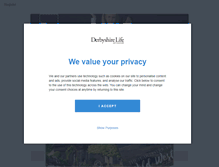 Tablet Screenshot of derbyshirelife.co.uk